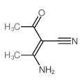2-Butenenitrile,2-acetyl-3-amino-结构式