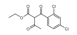 2-(2,4-dichloro-benzoyl)-3-oxo-butyric acid ethyl ester Structure