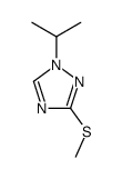 1H-1,2,4-Triazole,1-(1-methylethyl)-3-(methylthio)-(9CI) structure