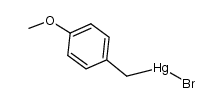 (4-methoxybenzyl)mercury(II) bromide Structure