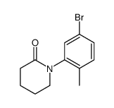 1-(5-Bromo-2-methylphenyl)piperidin-2-one structure