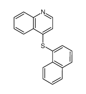 4-(1-naphthylthio)quinoline Structure