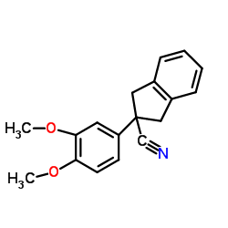 2-(3,4-Dimethoxyphenyl)-2-indanecarbonitrile结构式