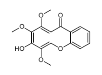 3-hydroxy-1,2,4-trimethoxyxanthen-9-one结构式