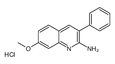 2-Amino-7-methoxy-3-phenylquinoline hydrochloride Structure