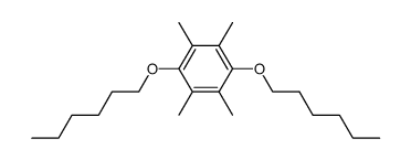 1,4-Dihexyloxy-2,3,5,6-tetramethylbenzol结构式