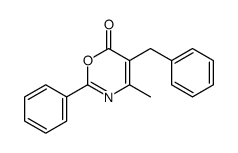 5-benzyl-4-methyl-2-phenyl-1,3-oxazin-6-one Structure