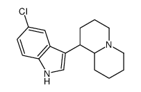 1-(5-chloro-1H-indol-3-yl)-2,3,4,6,7,8,9,9a-octahydro-1H-quinolizine结构式