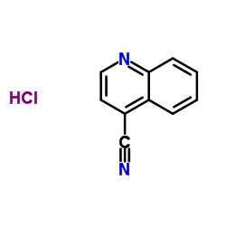 4-Quinolinecarbonitrile hydrochloride (1:1)结构式