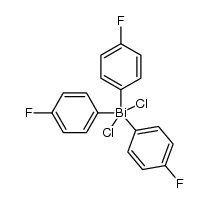 tris(4-fluorophenyl)bismuth dichloride结构式