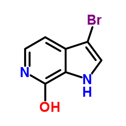 3-溴-1H-吡咯并[2,3-c]吡啶-7-醇结构式