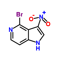 4-Bromo-3-nitro-5-azaindole structure