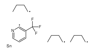 2-Tributylstannyl-3-trifluoromethylpyridine结构式