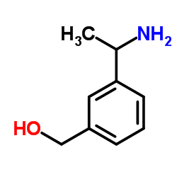 [3-(1-Aminoethyl)phenyl]methanol结构式