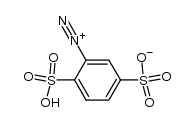 diazotierte 2-Amino-benzol-disulfonsaeure-(1.4)结构式