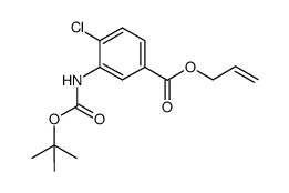 allyl 3-((tert-butoxycarbonyl)amino)-4-chlorobenzoate Structure