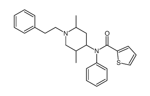 N-[2,5-dimethyl-1-(2-phenylethyl)piperidin-4-yl]-N-phenylthiophene-2-carboxamide结构式