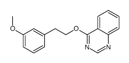 4-[2-(3-methoxyphenyl)ethoxy]quinazoline结构式