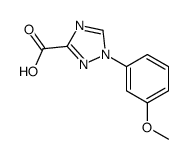 1-(3-METHOXYPHENYL)-1H-1,2,4-TRIAZOLE-3-CARBOXYLIC ACID structure