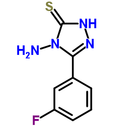 4-AMINO-5-(3-FLUOROPHENYL)-4H-1,2,4-TRIAZOLE-3-THIOL structure