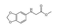 Methyl N-1,3-benzodioxol-5-ylglycinate Structure