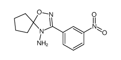 3-(3-nitrophenyl)-1-oxa-2,4-diazaspiro[4.4]non-2-en-4-amine结构式