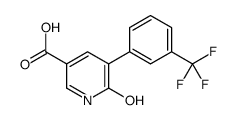 6-oxo-5-[3-(trifluoromethyl)phenyl]-1H-pyridine-3-carboxylic acid结构式