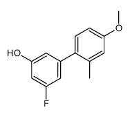 3-fluoro-5-(4-methoxy-2-methylphenyl)phenol结构式