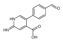 2-amino-5-(4-formylphenyl)pyridine-4-carboxylic acid Structure