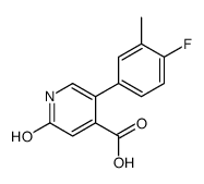 5-(4-fluoro-3-methylphenyl)-2-oxo-1H-pyridine-4-carboxylic acid结构式