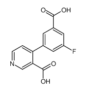 4-(3-carboxy-5-fluorophenyl)pyridine-3-carboxylic acid结构式