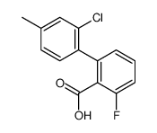 2-(2-chloro-4-methylphenyl)-6-fluorobenzoic acid结构式