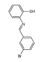 N-(3-bromobenzylidene)-o-amino-thiophenol结构式