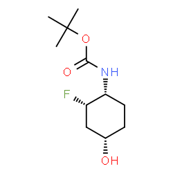 tert-butyl N-[(1R,2S,4S)-rel-2-fluoro-4-hydroxycyclohexyl]carbamate picture