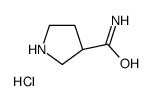 (S)-吡咯烷-3-甲酰胺盐酸盐结构式