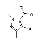 1H-Pyrazole-5-carbonylchloride,4-chloro-1,3-dimethyl Structure