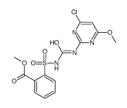 METHYL 2-(N-(4-CHLORO-6-METHOXYPYRIMIDIN-2-YLCARBAMOYL)SULFAMOYL)BENZOATE结构式
