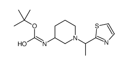 tert-butyl N-[1-[1-(1,3-thiazol-2-yl)ethyl]piperidin-3-yl]carbamate结构式