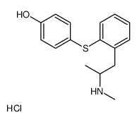 4-[2-[2-(methylamino)propyl]phenyl]sulfanylphenol,hydrochloride Structure