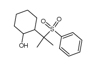 1-(2'-hydroxycyclohexyl)-1-methyl-1-phenylsulphonylethane Structure