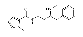 1-methyl-1H-pyrrole-2-carboxylic acid ((S)-3-methylamino-4-phenylbutyl)amide结构式