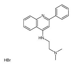 N,N-Dimethyl-N'-(2-phenyl-quinolin-4-yl)-ethane-1,2-diamine; hydrobromide结构式