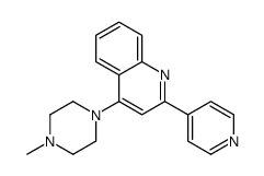 4-(4-methylpiperazin-1-yl)-2-pyridin-4-ylquinoline结构式