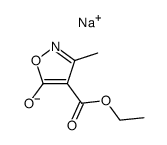 ethyl 3-methyl-5-oxo-2,5-dihydroisoxazole-4-carboxylate sodium salt结构式