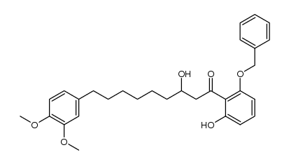 1-(2-Benzyloxy-6-hydroxyphenyl)-3-hydroxy-9-(3,4-dimethoxyphenyl)nonan-1-one Structure