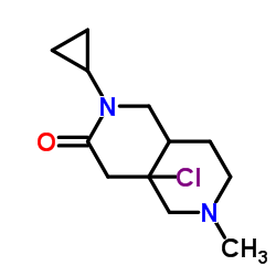 2-Chloro-N-cyclopropyl-N-[(1-methyl-4-piperidinyl)methyl]acetamide结构式