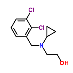 2-[Cyclopropyl(2,3-dichlorobenzyl)amino]ethanol结构式