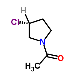 1-[(3R)-3-Chloro-1-pyrrolidinyl]ethanone Structure