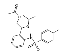 N-tosyl-2-[2-acetoxy-1-(isopropylthio)ethyl]anilide Structure