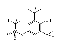 N-(3,5-di-tert-butyl-4-hydroxyphenyl)-1,1,1-trifluoromethanesulfonamide结构式